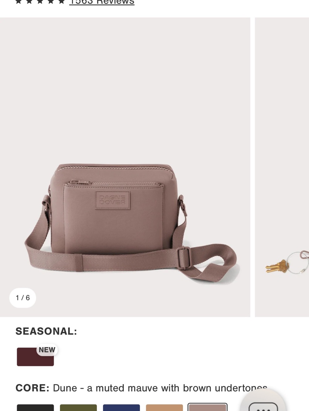 Dagne Dover Crossbody — Dune Muted Mauve (Taupe-Pink)